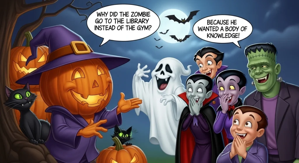 Cartoon Halloween Jokes