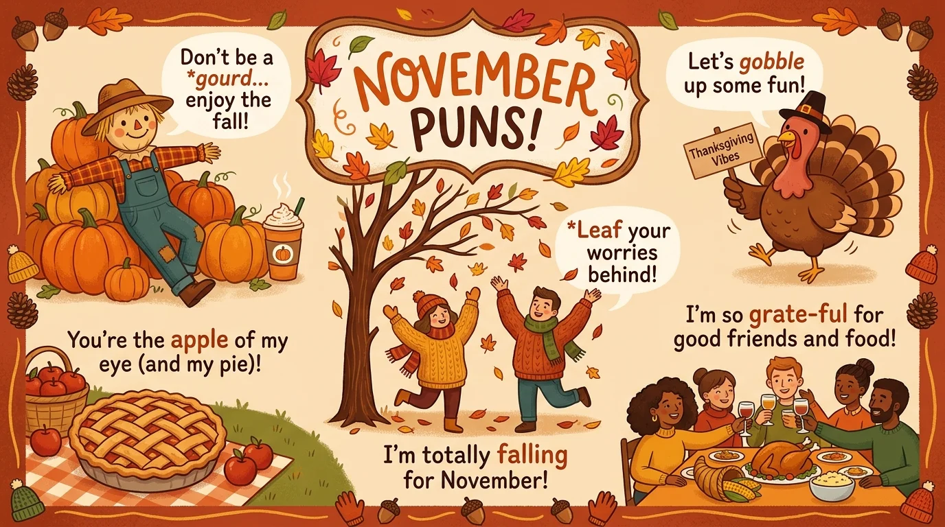 Classic November Puns